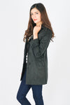 เสื้อโค้ททรงยาวกันหนาว - Double-breasted Trench Coat with Belt