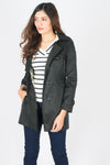 เสื้อโค้ททรงยาวกันหนาว - Double-breasted Trench Coat with Belt