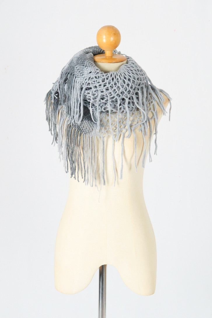 ผ้าพันคอไหมพรม - Mulit Wrap Knit Scarf
