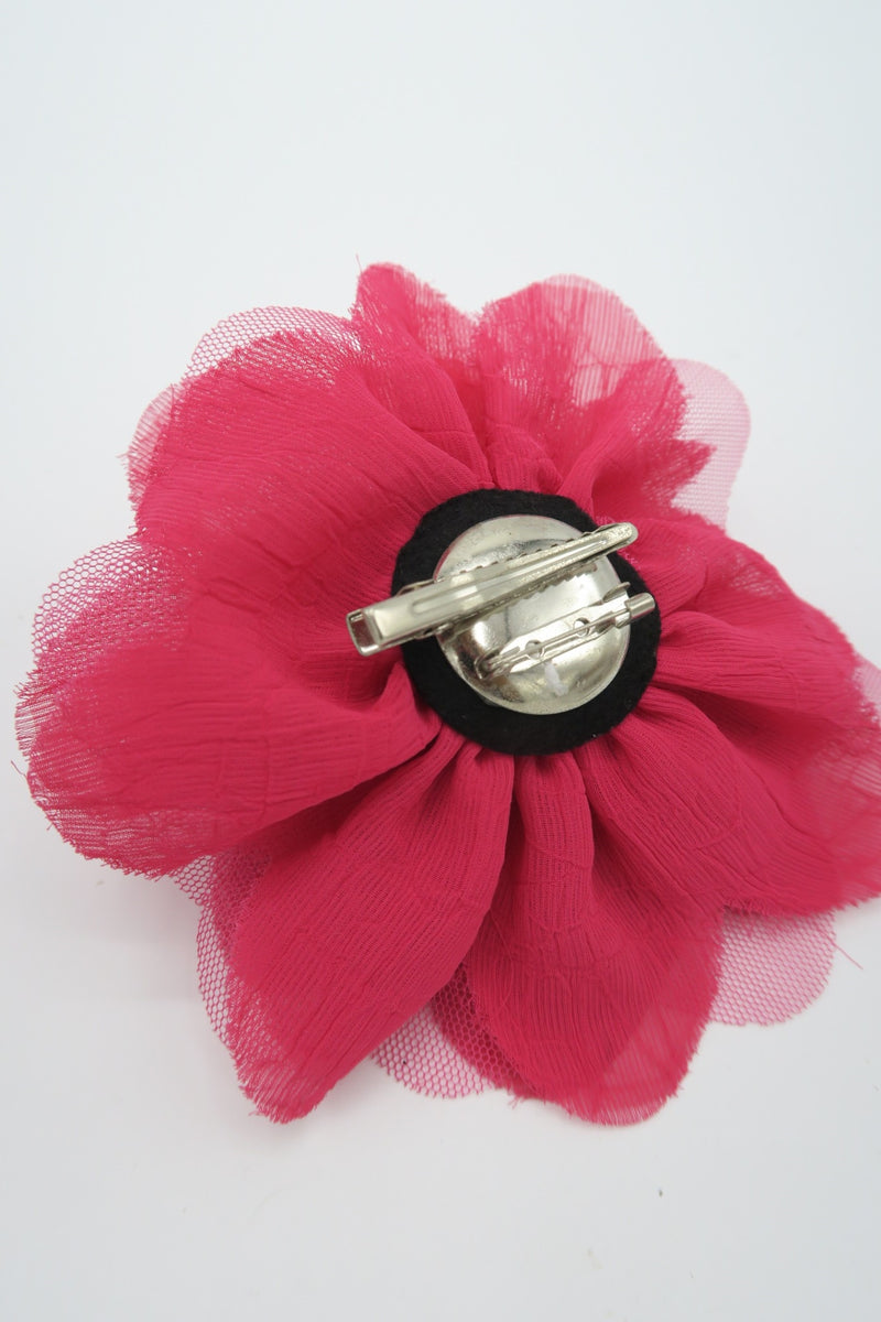 กิ๊ปติดผมรูปดอกไม้ - Flower Brooch Floral Hair Clips for Women Rose Hai
