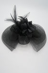 กิ๊ปหนีบผม - Feather & Mesh Flower Fascinator with Hair Pinch Clip