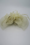 กิ๊ปหนีบผม - Feather & Mesh Flower Fascinator with Hair Pinch Clip