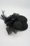 กิ๊ปหนีบผม - Feather & Mesh Flower Fascinator with Hair Pinch Clip