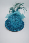 กิ๊ปหนีบผม - Feather & Mesh Flower Fascinator with Hair Pinch Clip