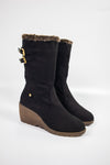 รองเท้าบูทกำมะหยี่ยาว  - Women's Knee High Stretch Boot