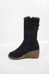รองเท้าบูทกำมะหยี่ยาว  - Women's Knee High Stretch Boot