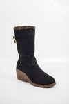 รองเท้าบูทกำมะหยี่ยาว  - Women's Knee High Stretch Boot