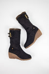 รองเท้าบูทกำมะหยี่ยาว  - Women's Knee High Stretch Boot