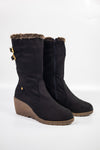 รองเท้าบูทกำมะหยี่ยาว  - Women's Knee High Stretch Boot