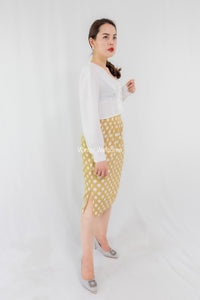 กระโปรงพลีทลายจุด - No.8873