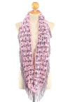 ผ้าพันคอทรงกลมอินฟินิตี้ - Warm Knit Infinity Scarf With Tassels