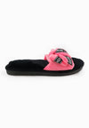 รองเท้าแตะขนเฟอร์ - Plush Faux Fur Rubber Sole House Slipper