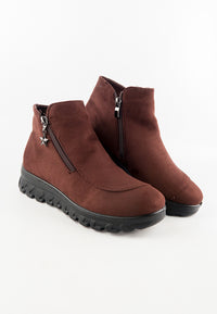 รองเท้าบูทกันหนาวอุณหภูมิติดลบ บุขนด้านใน No.721 - Snow Velvet Fleece Ankle Boots