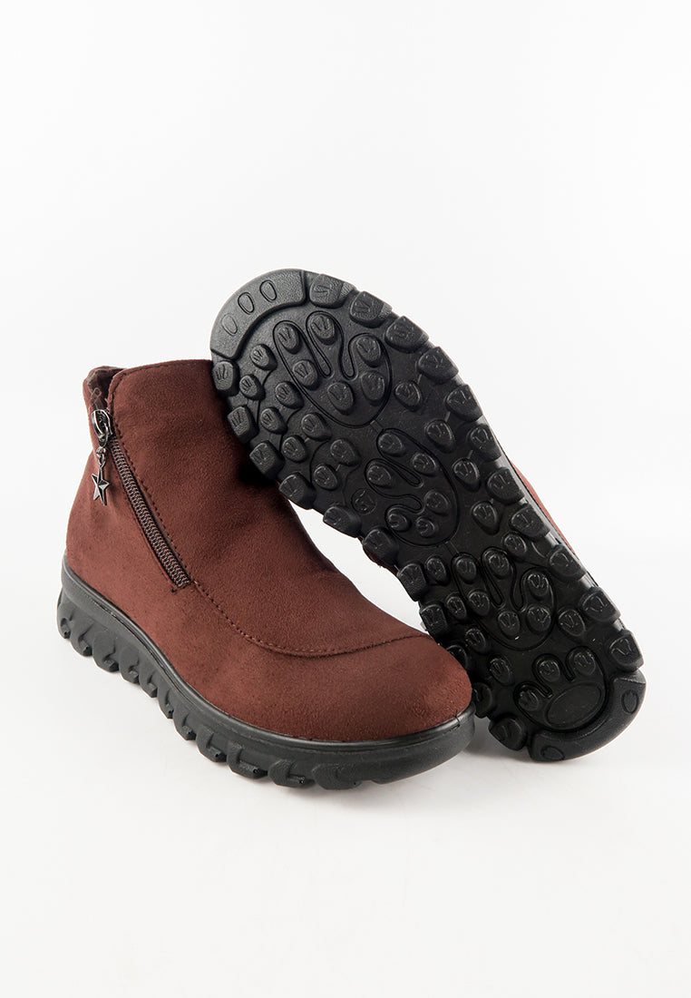 รองเท้าบูทกันหนาวอุณหภูมิติดลบ บุขนด้านใน No.721 - Snow Velvet Fleece Ankle Boots