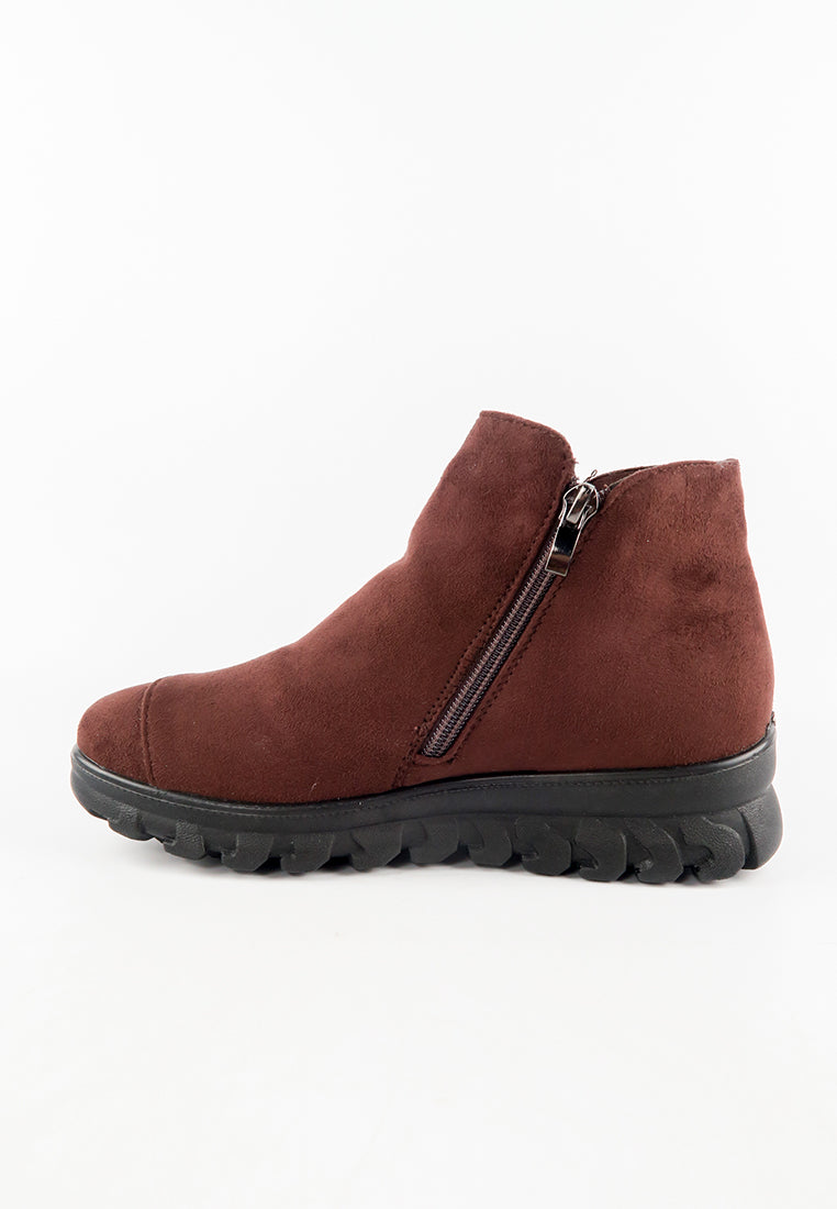 รองเท้าบูทกันหนาวอุณหภูมิติดลบ บุขนด้านใน No.721 - Snow Velvet Fleece Ankle Boots