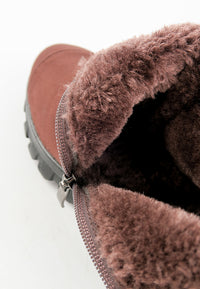 รองเท้าบูทกันหนาวอุณหภูมิติดลบ บุขนด้านใน No.721 - Snow Velvet Fleece Ankle Boots