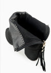 รองเท้าบูทแฟชั่นส้นสูงแต่งพู่ - Pointed Toe Mid Heel Ankle Booไปๅts
