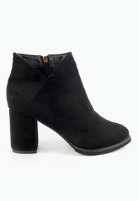 รองเท้าบูทแฟชั่นส้นสูง No. S-388- Pointed Toe Mid Heel Ankle Boots