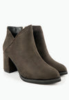 รองเท้าบูทแฟชั่นส้นสูง No. S-388- Pointed Toe Mid Heel Ankle Boots
