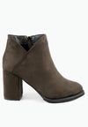 รองเท้าบูทแฟชั่นส้นสูง No. S-388- Pointed Toe Mid Heel Ankle Boots