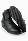 รองเท้าบูทหนังกันหนาว เสริมส้นภายใน (ไซส์พิเศษ) - Wedge Leather Ankle Boots