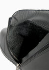 รองเท้าบูทหนังกันหนาว เสริมส้นภายใน (ไซส์พิเศษ) - Wedge Leather Ankle Boots