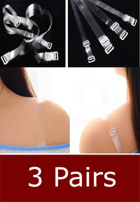 สายเสื้อในแฟชั่นชนิดใส - Clear Invisible Bra Shoulder Strap