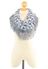 ผ้าพันคอทรงกลมอินฟินิตี้ - Warm Knit Infinity Scarf With Tassels