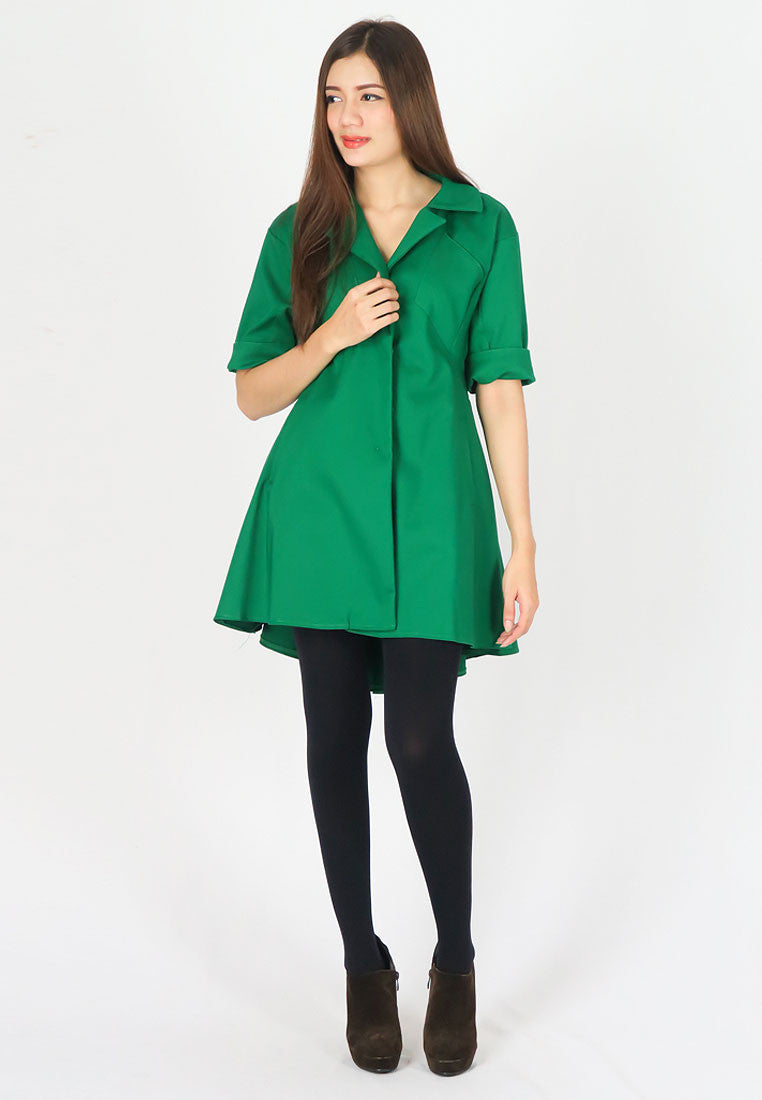 เสื้อโค้ทกันหนาว - Elegant Long Trench Coat Jacket with Rope