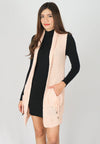 เสื้อคลุมไหมพรม - Open Front Cable Knit Cardigan