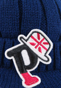 หมวกไหมพรม หมวกแก็ปไหมพรม สำหรับเด็ก - Winter Monster Eyes Visor Knit Hat for Boys and Girls