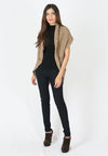 เสื้อคลุมไหมพรม -  Open Front Cable Knit Cardigan