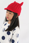 หมวกไหมพรม หมวกแก็ปไหมพรม สำหรับเด็ก - Winter Monster Eyes Visor Knit Hat for Boys and Girls