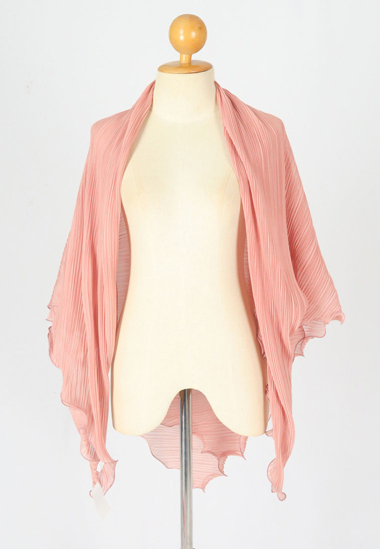 ผ้าพันคอชีฟองแบบพลีท - Pleated Chiffon Lightweight Wrap Scarf