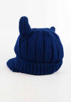หมวกไหมพรม หมวกแก็ปไหมพรม สำหรับเด็ก - Winter Monster Eyes Visor Knit Hat for Boys and Girls
