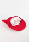 หมวกไหมพรม หมวกแก็ปไหมพรม สำหรับเด็ก - Winter Monster Eyes Visor Knit Hat for Boys and Girls