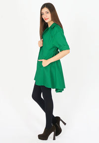 เสื้อโค้ทกันหนาว - Elegant Long Trench Coat Jacket with Rope