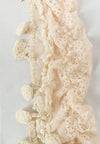 ผ้าพันคอแต่งพู่ลูกไม้ - Tassel Leafy Lace Scarf