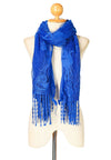 ผ้าพันคอซิลค์ - Reindeer Tassel Silk Shawl Scarf
