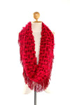 ผ้าพันคอทรงกลมอินฟินิตี้ - Warm Knit Infinity Scarf With Tassels