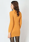 เสื้อแขนยาวไหมพรมคอสูงทอลายเส้นแบบหนา - Modern Ribbed Mock-Neck Thick And Soft Cardigan Sweater
