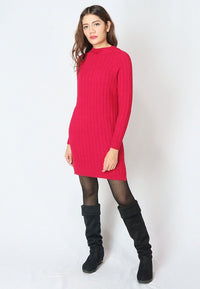 เสื้อสเวตเตอร์ไหมพรม - Cable Knit Turtleneck Pullover Sweater