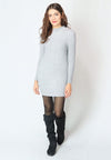 เสื้อแขนยาวไหมพรมคอสูงทอลายเส้นแบบหนา - Modern Ribbed Mock-Neck Thick And Soft Cardigan Sweater