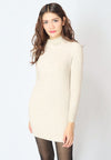 เสื้อแขนยาวไหมพรมคอสูงทอลายเส้นแบบหนา - Modern Ribbed Mock-Neck Thick And Soft Cardigan Sweater