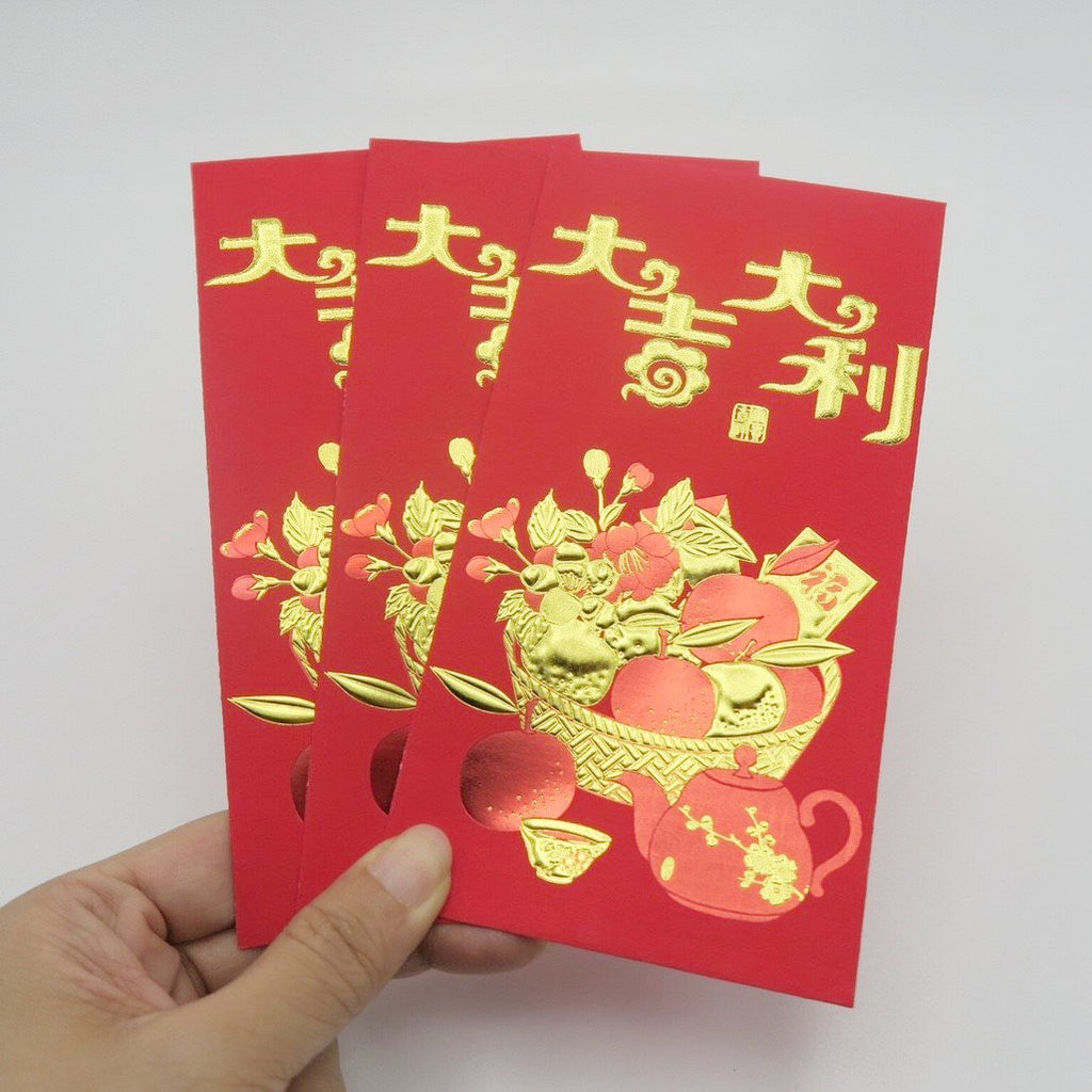 ซองอั่งเปา ซองมงคล ซองตรุษจีน ซองแดง - Chinese New Year Red Envelopes No.6728-05