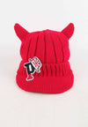 หมวกไหมพรม หมวกแก็ปไหมพรม สำหรับเด็ก - Winter Monster Eyes Visor Knit Hat for Boys and Girls