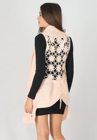 เสื้อคลุมไหมพรม - Open Front Cable Knit Cardigan