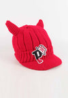 หมวกไหมพรม หมวกแก็ปไหมพรม สำหรับเด็ก - Winter Monster Eyes Visor Knit Hat for Boys and Girls