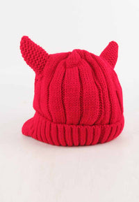 หมวกไหมพรม หมวกแก็ปไหมพรม สำหรับเด็ก - Winter Monster Eyes Visor Knit Hat for Boys and Girls