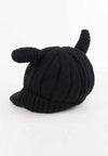 หมวกไหมพรม หมวกแก็ปไหมพรม สำหรับเด็ก - Winter Monster Eyes Visor Knit Hat for Boys and Girls